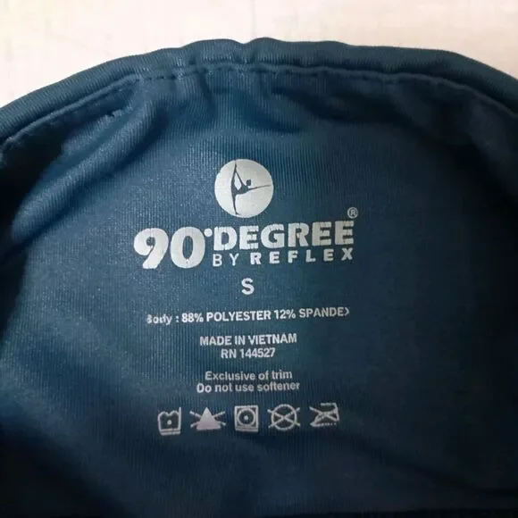 90 Degree By Reflex Blue Leggings Women's For Yoga and Exercise Size S - Picture 2 of 10